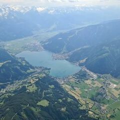 Flugwegposition um 13:27:04: Aufgenommen in der Nähe von Gemeinde Maishofen, Maishofen, Österreich in 3051 Meter